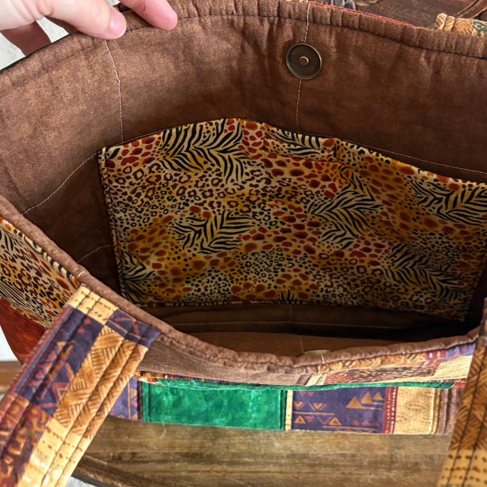 Patchwork Tote Bag - Multicolor - Picture 3 of 4